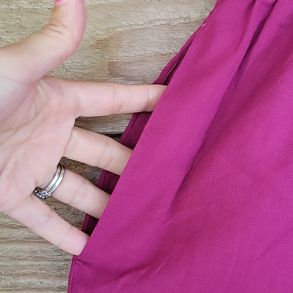 Papinellw Size Xsmall Magenta Woven Cotton Shorts Nwt — image 4 of 7